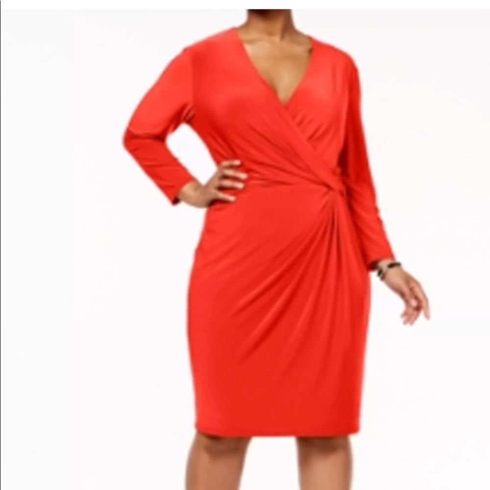 Anne Klein faux wrap dress - sz 1X NWT